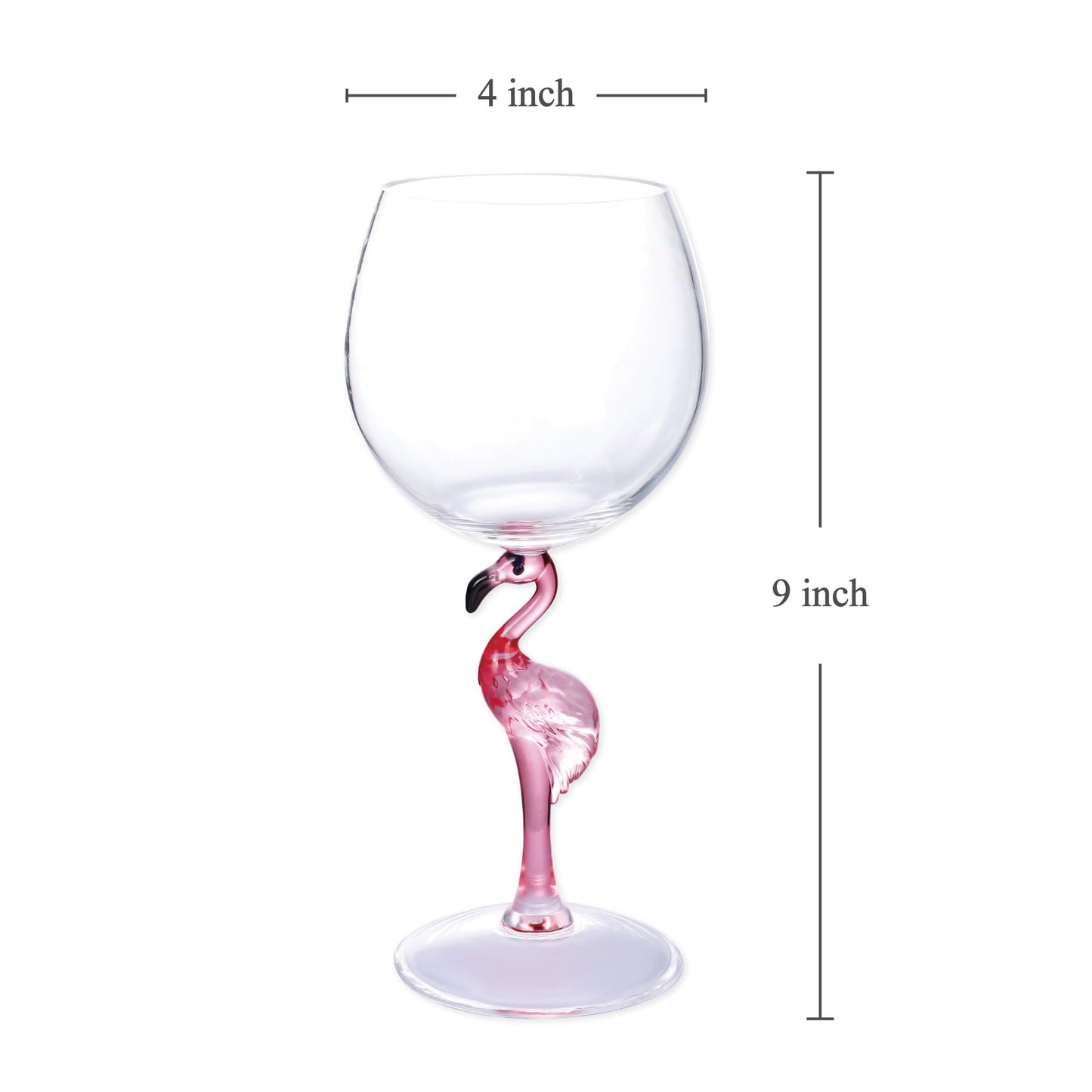 Mermaid Stem Wine Glasses, Shatterproof Acrylic Glass 17 oz, Set of 2