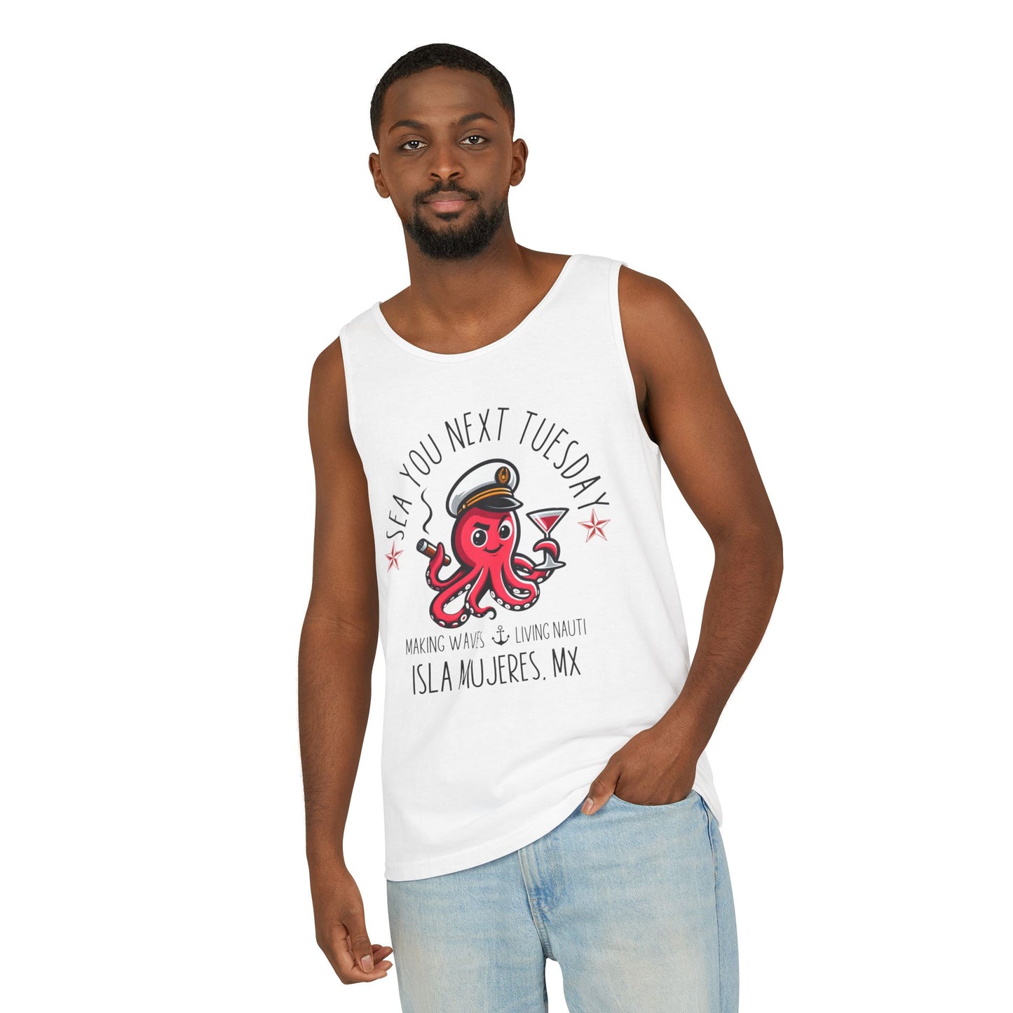 Sea You Next Tuesday Octopus Tank Top — Isla Mujeres Vacation Tee
