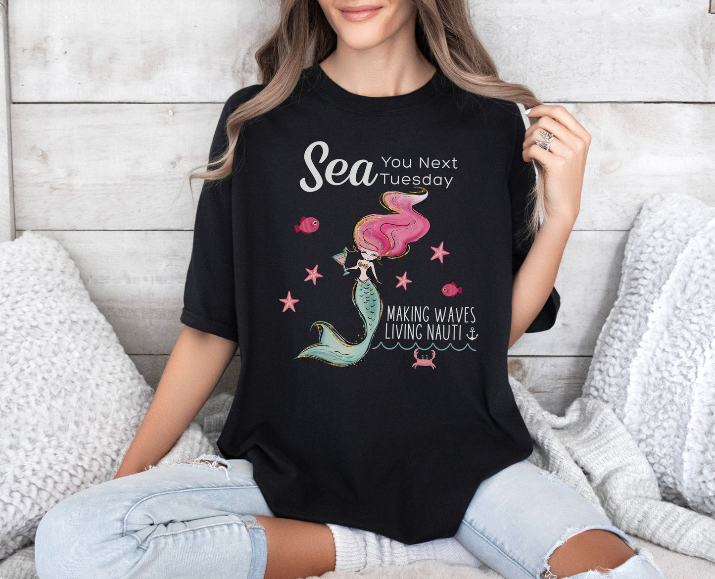 Pretty in Pink Mermaid Tee
