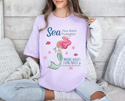Pretty in Pink Mermaid Tee